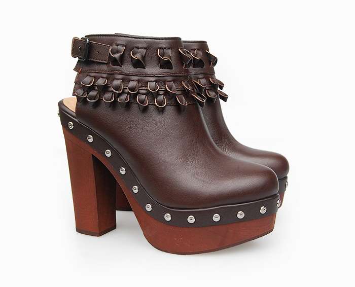 Replica Chanel Shoes 7283 coffee lambskin leather